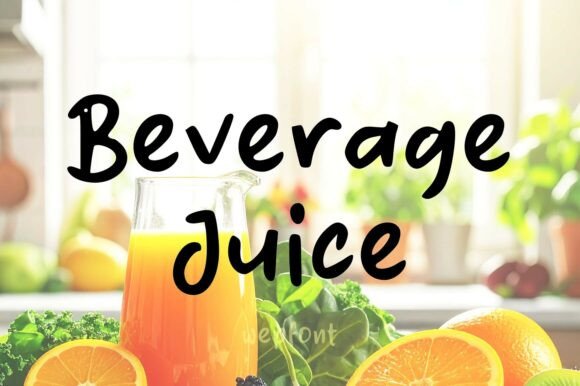 Beverage Juice: The Font That Adds Effervescence to Your Campaigns