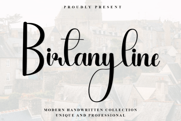 Birtanyline: A Modern Script Font for Digital Design