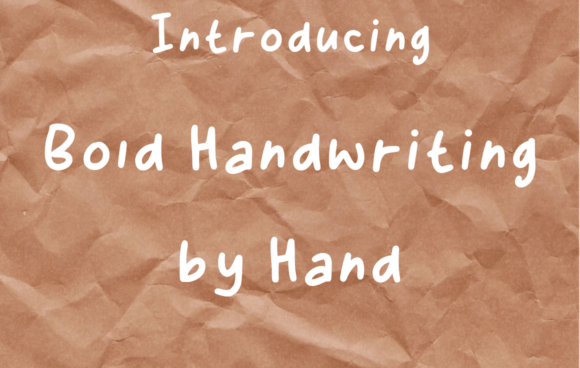 Bold Handwriting by Hand – A Font That Speaks Volumes