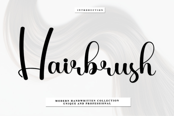 Discover the Beauty of Hairbrush: A Script Font for Crafters and Designers