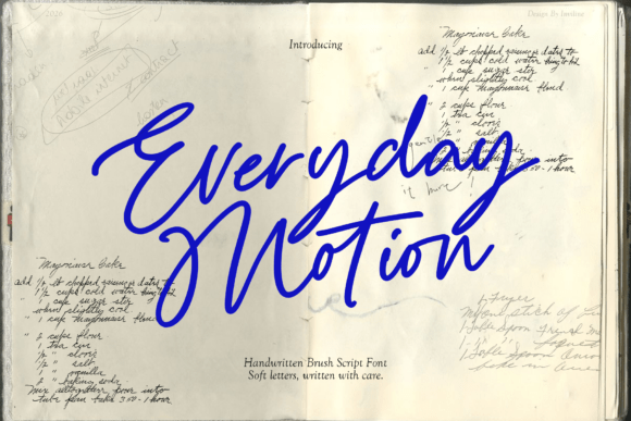 Everyday Motion: A Font That Breathes Life Into Your Creations