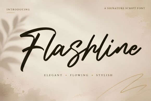 Flashline: A Script Font That Elevates Branding with Elegance