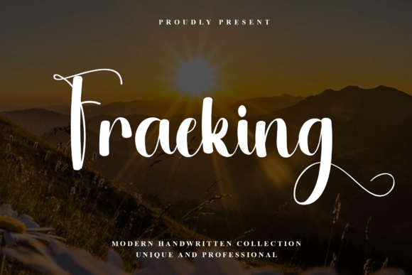 Fraeking: A Script Font That Elevates Campaigns