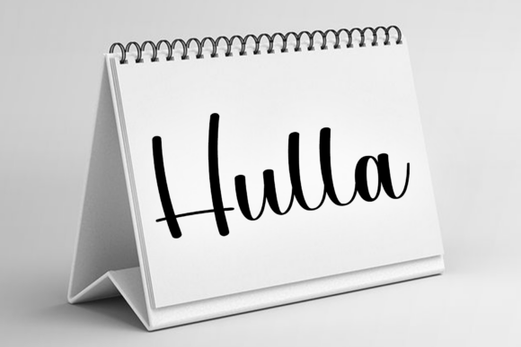 Hulla: A Delicate Script Font for Editorial Elegance