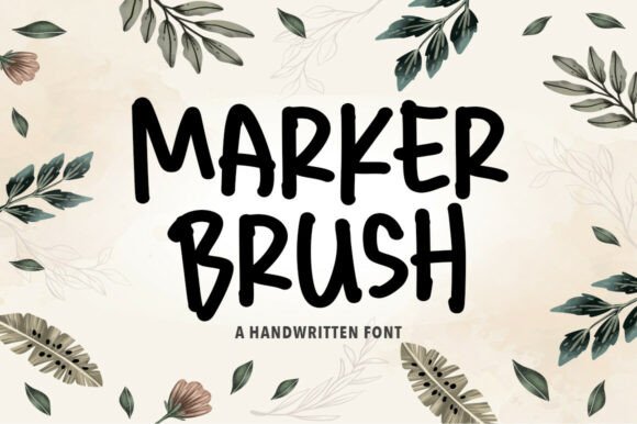 Marker Brush: A Versatile Script Font for Editorial Design