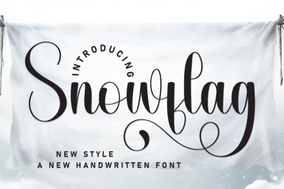 Snowflag: A Script Font with Soul for Editorial Design
