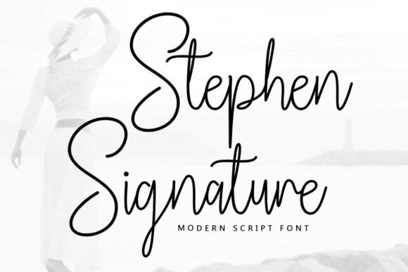 Stephen Signature: A Script Font with Effortless Elegance