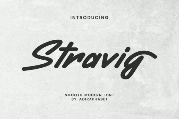 Stravig: A Font That Moves With Your Story