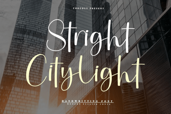 Stright Citylight: A Timeless Script for Branding and Design