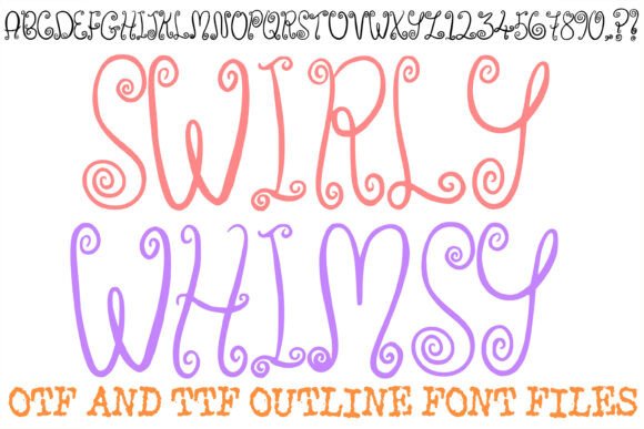 Swirly Whimsy: A Font That Elevates Your Brand