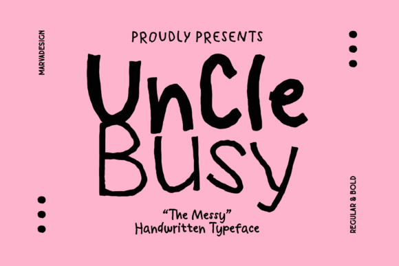 Uncle Busy: A Playful Script Font for Digital Design