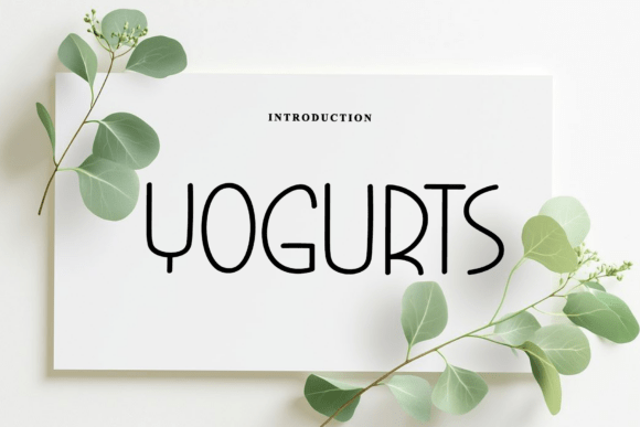 Yogurts: A Script Font That Elevates Web Design